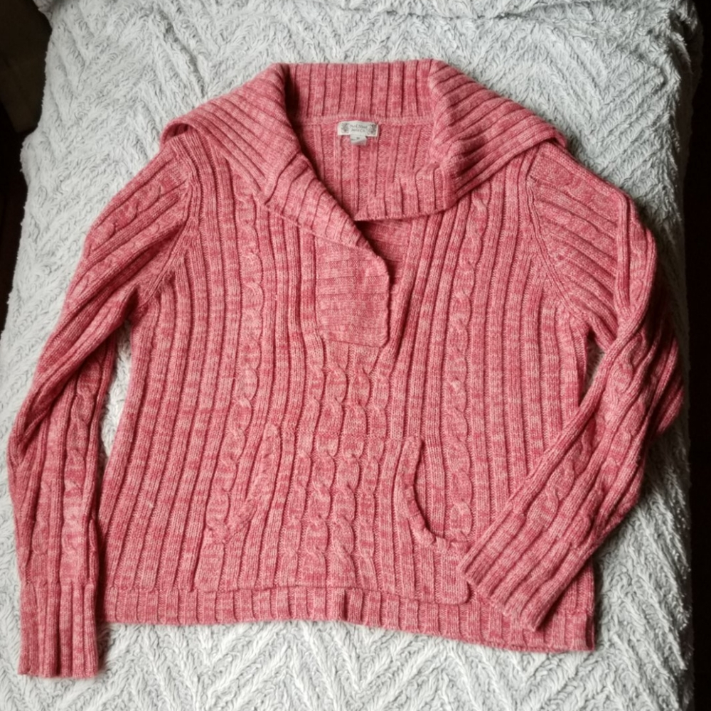 SOLD - Marled sweater with sailor collar - Picture 1 of 5
